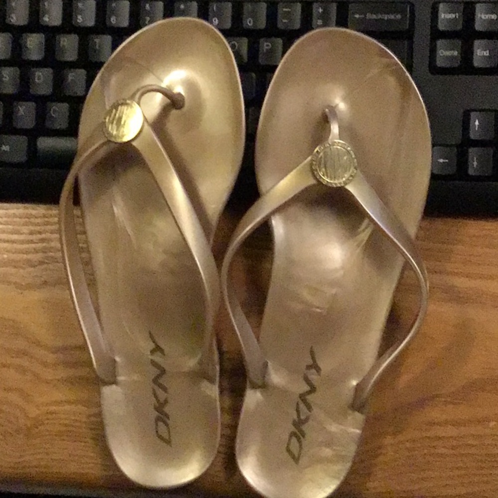 NWOB DKNY jelly sandals.